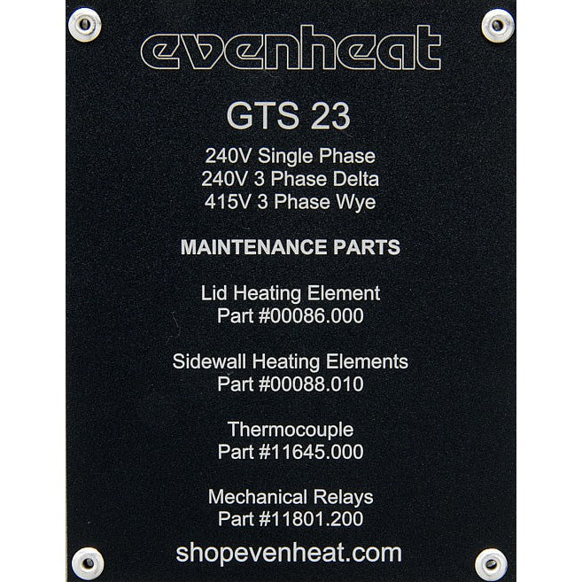 Evenheat Glass Kiln - GTS 23