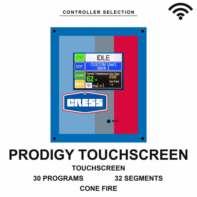 Prodigy Touchscreen controller - Cress Ceramic Kiln - E27