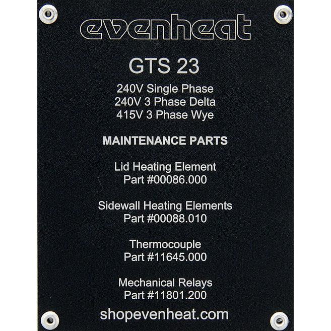 Evenheat Glass Kiln - GTS 23 - Soul Ceramics