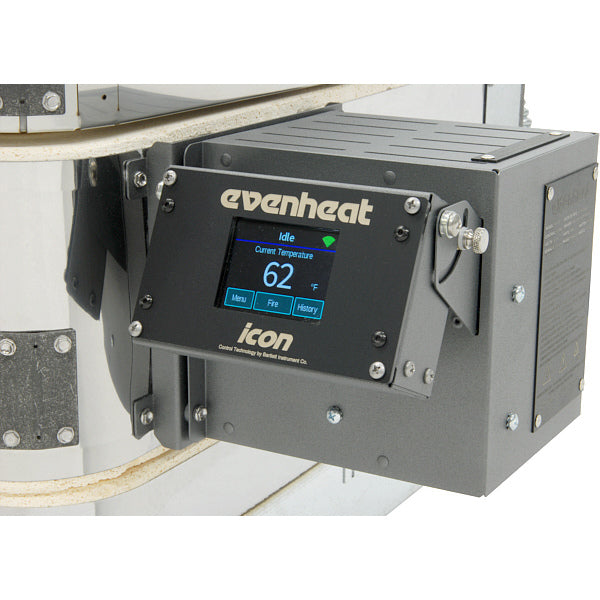 Icon controller close-up on Swing View mount - Evenheat Glass Kiln - Studio Pro 14