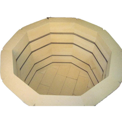 Interior with heating elements - Jen-Ken AF 2422 Ceramic Kiln