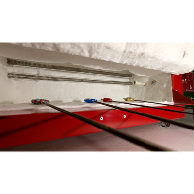 Interior with heating elements - Jen-Ken AF3P Chilipepper