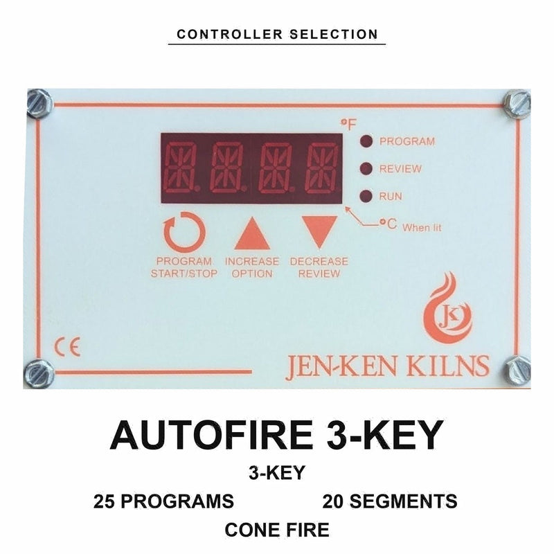 Orton AutoFire AF4X 3-button controller faceplate - Jen-Ken Ceram-a-Glass JK2 22