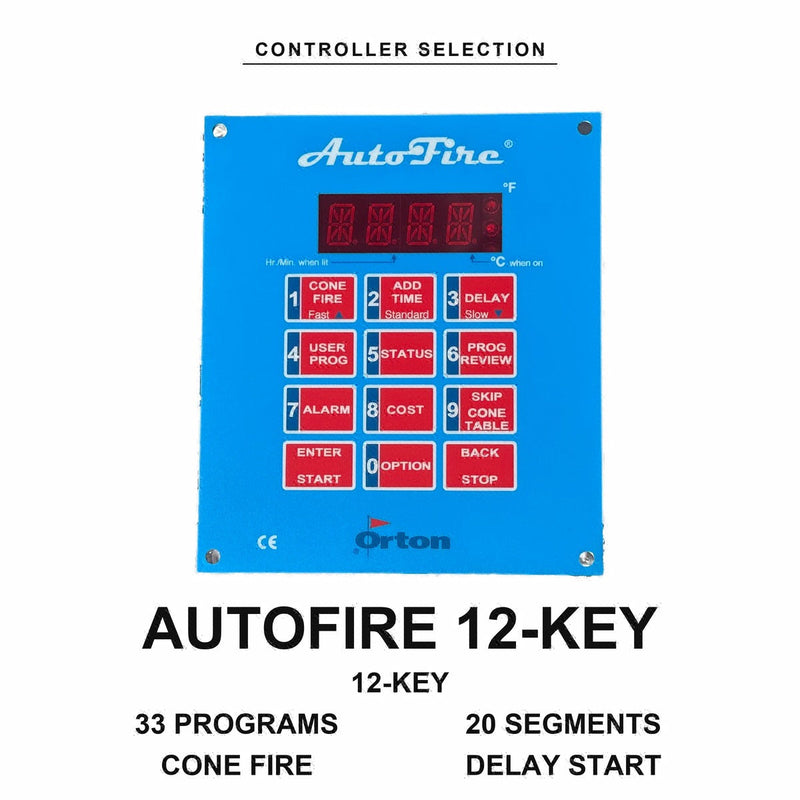 Orton AutoFire 4000 12-button controller faceplate - Jen-Ken AF3C Ceram-a-Glass 1815