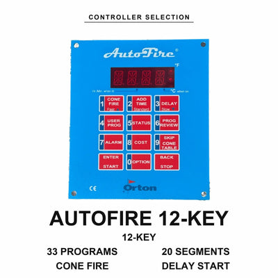Orton AutoFire 4000 12-button controller faceplate - Jen-Ken AF 2422 Ceramic Kiln