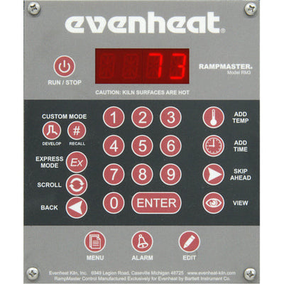 RampMaster II control faceplate - Evenheat Heat Treat Oven - LB 18