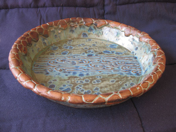 Coyote Mottled Blue Glaze