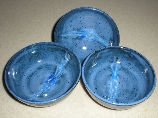 Coyote Mottled Blue Glaze
