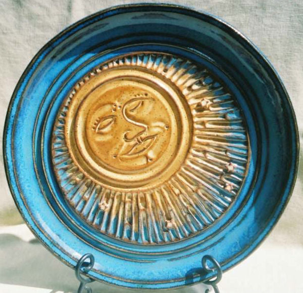 Coyote Mottled Blue Glaze