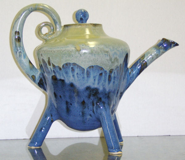 Coyote Mottled Blue Glaze